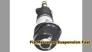 Correção de choque com suspensão pneumática traseira Mercedes S Class W221 W216