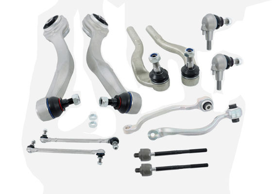 A2123201189,A2123201289,A2123302203,A2123308200,A2123302303 Para a Mercedes-Benz E250 W212 W204 C207 Kit de controle de suspensão dianteira com braço com ligação de barra de balanço conjunta de bola